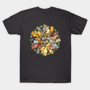 Cat Mandala - Cat Cyclone T-Shirt